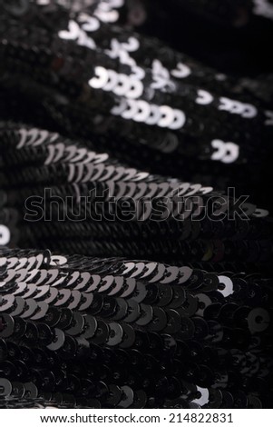 Black sequins texture