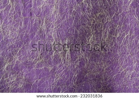 Fancy Purple Fabric with Green Hair