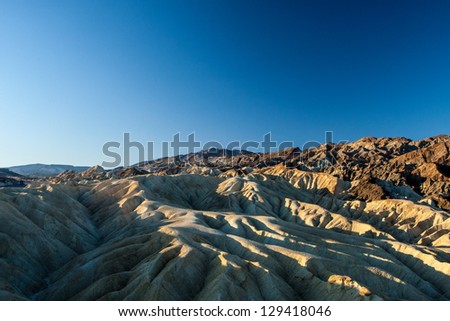 Zabriskie Point is a part of Amargosa Range located in east of Death Valley in Death Valley National Park in the United States noted for its erosional landscape.