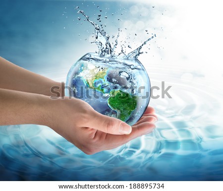 water conservation in the our planet - Usa - Elements of this image furnished by NASA