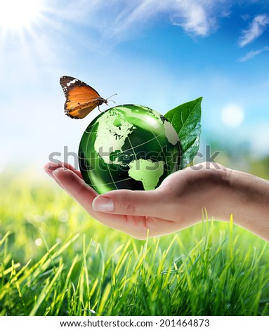 eco-friendly concept - maps elements of this image furnished by NASA