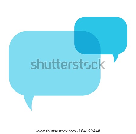 Image, Stock Photo Dialog | Two speech bubbles made of transparent paper overlap