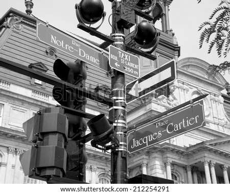 Similar – Image, Stock Photo Street sign Rue Notre Dame