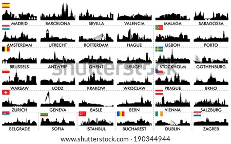 City skyline European countries2 