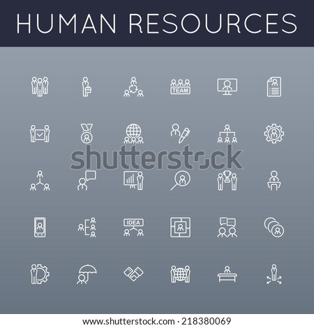 Vector HR Line Icons