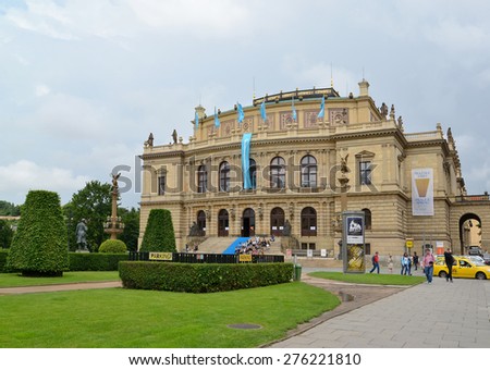 PRAGUE, CZECH REPUBLIC - MAY 28, 2014: Musical theater in Prague