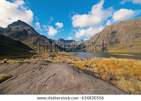 Similar – Image, Stock Photo View of Loch Coruisk II