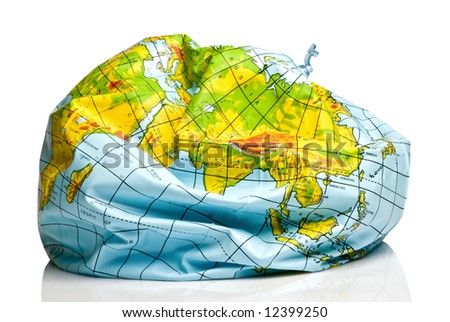 deflated planet earth