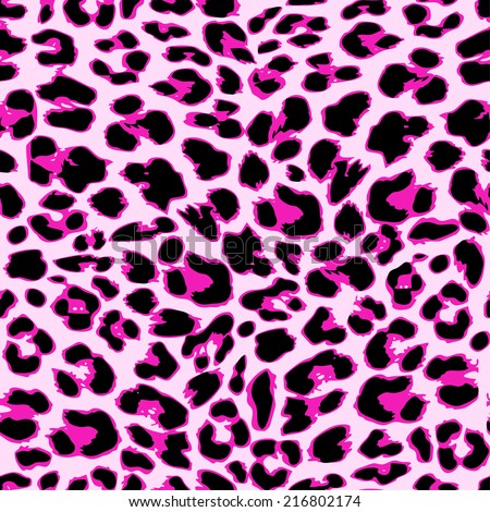 Leopard seamless pattern design, vector illustration background