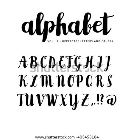 Brush Strokes and Handwritten Letter Vector Pack Free | Download Free ...