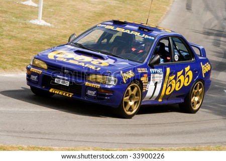 GOODWOOD, UK July 12: 1996 subaru impreza wrc rally car at Goodwood Festival of Speed on july, 12 2009 in Goodwood England