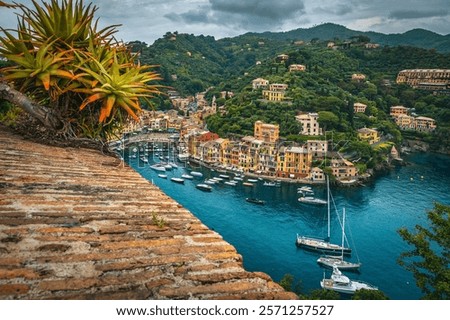 Similar – Portofino, viewed from Castle Brown