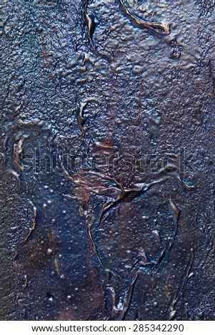 Blue old abstract bronze texture