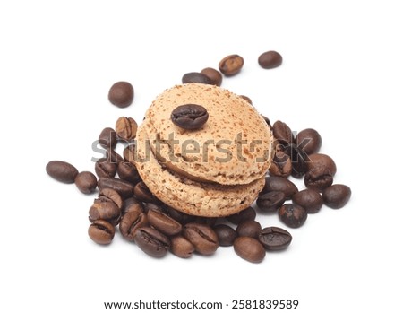 Similar – Image, Stock Photo Stack of fresh macaroons on table