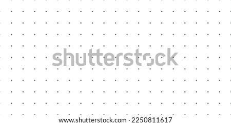 Dot grid 10x20 centimeters. Seamless repeating vector background for technical design, measurement and size comparison of object on dotted grid background. Centimeter step of dots in rows and columns.