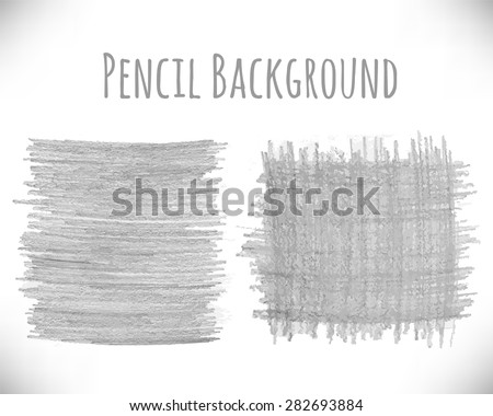 Pencil background. Filled gray rectangle of soft pencil lines. Abstract grunge backdrop for the text. Vector scribble design.