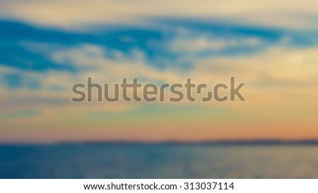Artistic style - Defocused sunset abstract perfect background with space for text or image