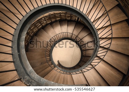 Similar – Foto Bild Wendeltreppe mit Schwindelgefühl