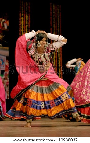 Hyderabad,Ap,India-August 22:Lambada Group Perform Lambadi Dance During ...