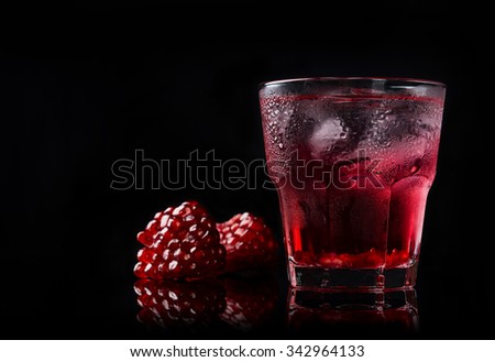 Similar – Image, Stock Photo Delicious red cocktail and barman tools on table