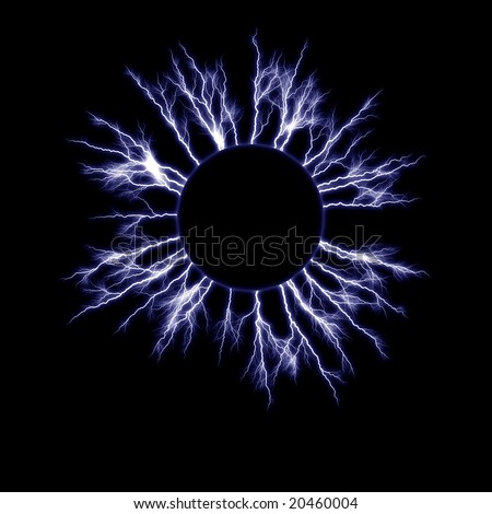 Electric Circle Isolate On Black Stock Photo 20460004 : Shutterstock