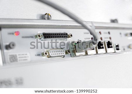 Local area network cable in server