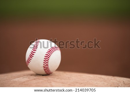 baseball ball in base