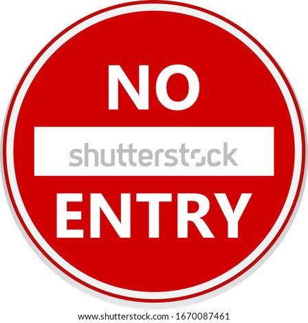 No entry road signs. Vector design. Stockfoto © 