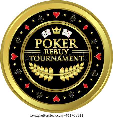 Poker Rebuy Tournament Label