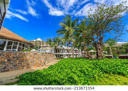 HUA HIN, THAILAND - MAY 23: Putahracsa Hua Hin Hotel on May 23, 14. It is a new luxury hotel in Hua Hin, the design of the space, 59 units ranging from standard rooms to pool villas.