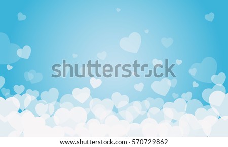 vector background with hearts, Valentine's Day, Women's Day