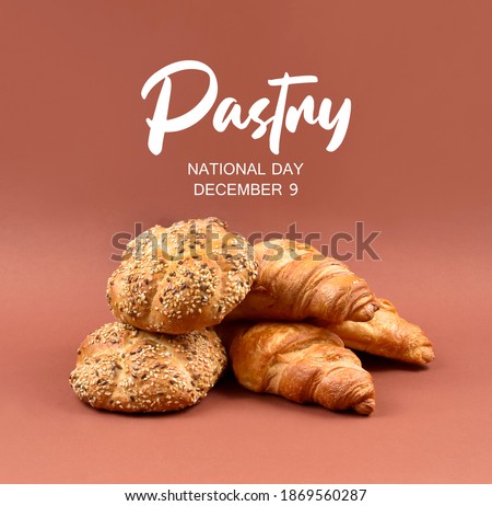 Similar – Image, Stock Photo Group of croissants piled up on a bakery