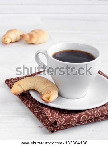 bagels with coffee