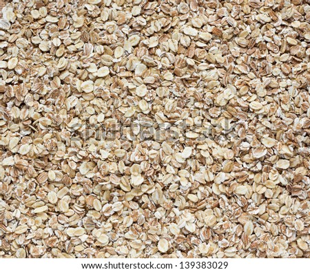 Oat flakes as background and textures