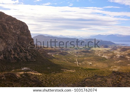 Similar – Image, Stock Photo Landscape Near General Carrera Lake, Chile