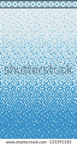 Seamless smooth transition of color mosaic from white to blue. Similar images in my portfolio.