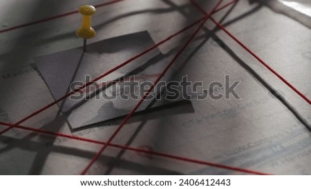 Similar – Image, Stock Photo Crime Scene | Tracks in the Snow