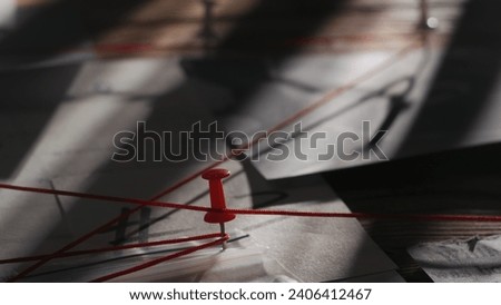 Similar – Image, Stock Photo Crime Scene | Tracks in the Snow