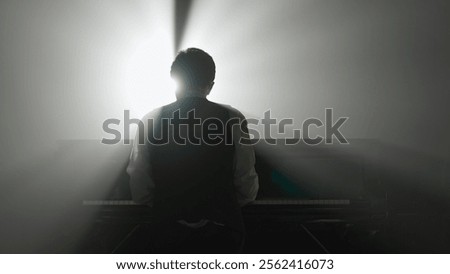 Similar – Image, Stock Photo pianist at a music concert