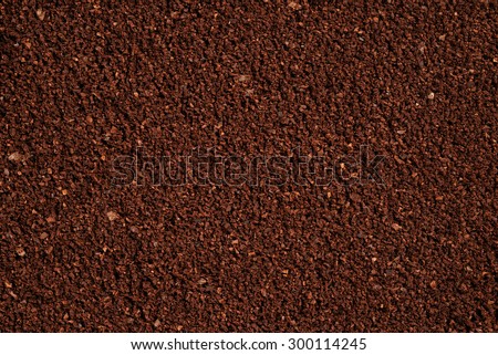 The texture of the ground coffee .