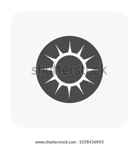 Smoke detector vector icon. That is a safety device or sensor for house or building. Working by carbon monoxide and carbon dioxide detection to signal or control fire alarm and fire sprinkler system.