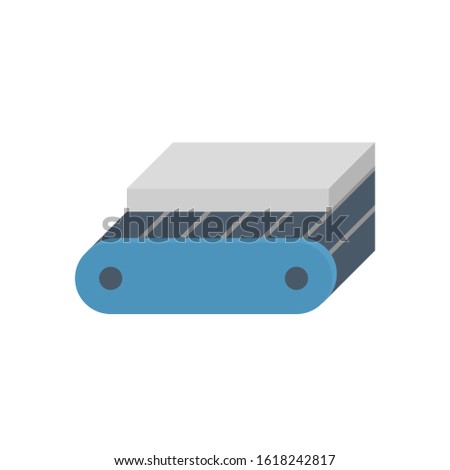 Metallurgy or metallurgical production industry vector icon. Consist of hot casting metal, iron or steel product on mill production line. Manufacturing process in foundry, furnace or factory plant.