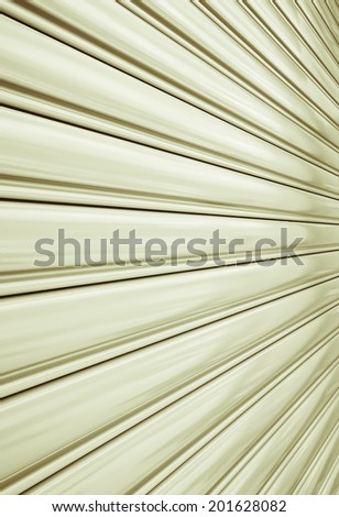 Perspective of rolling door or shutter door pattern,  (new and clean surface).