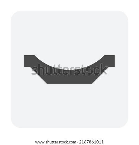 Open drain gutter vector icon. May called trench, ditch, street or concrete gutter for irrigation, stormwater drainage system. To drain water from lawn, yard, garden, road, city, driveway to sewer.
 ストックフォト © 