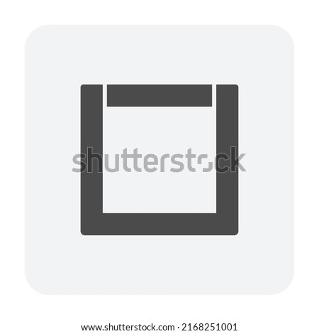 Drain gutter and cover vector icon. May called trench, ditch, street or concrete gutter for irrigation, stormwater drainage system by drain water from lawn, garden, yard, road, city, driveway to sewer Сток-фото © 