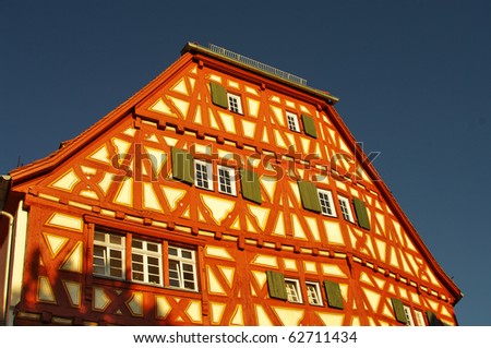 Wood-frame house in Ladenburg, near Heidelberg