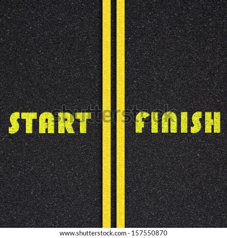 The road. Start and finish