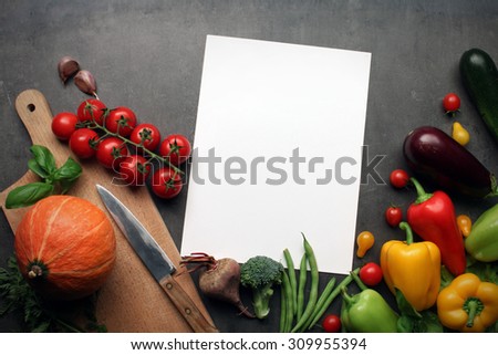 art food recipes with vegetables collection