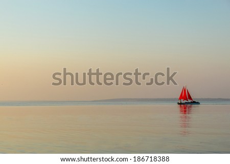 Scarlet Sails at dawn