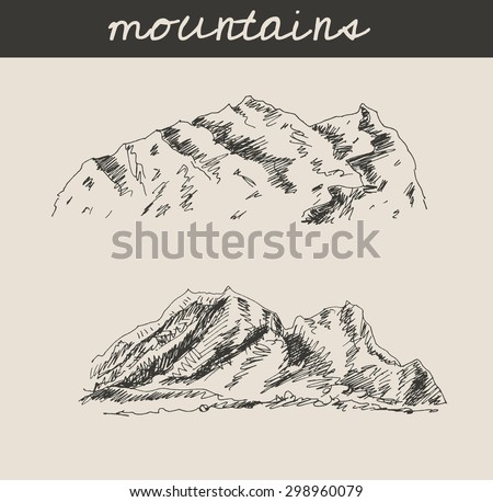How to Draw Rocks and Mountains in a quick Landscape Sketch